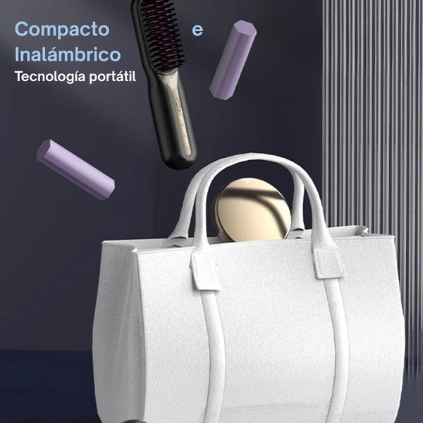 Cepillo Alisador Portátil inalámbrico