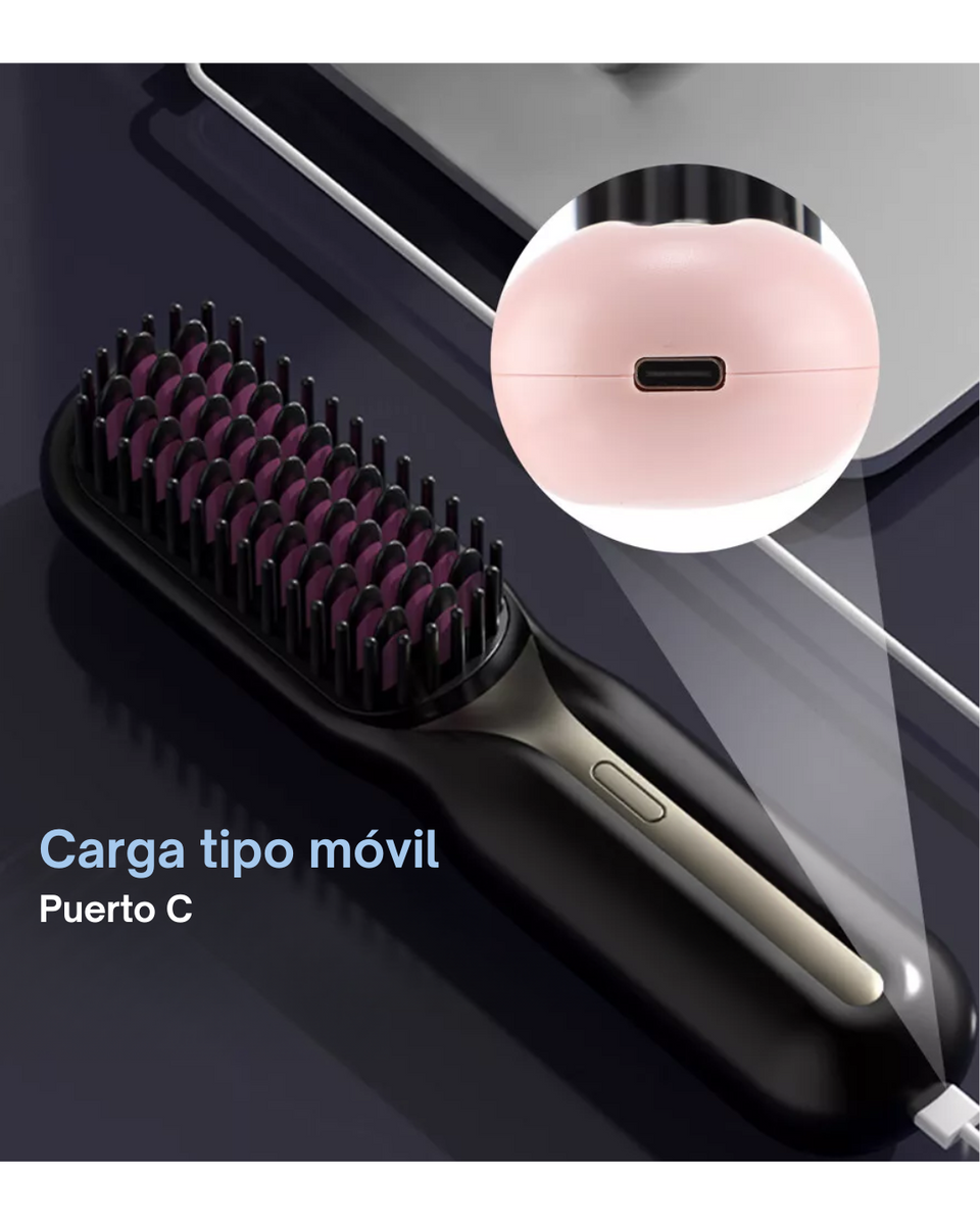 Cepillo Alisador Portátil inalámbrico