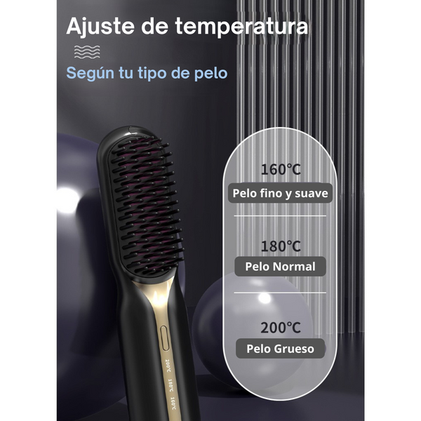 Cepillo Alisador Portátil inalámbrico