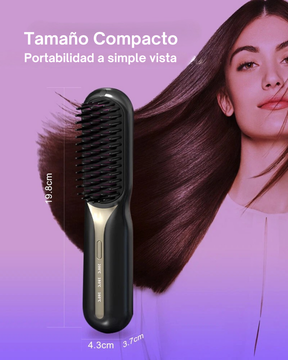 Cepillo Alisador Portátil inalámbrico