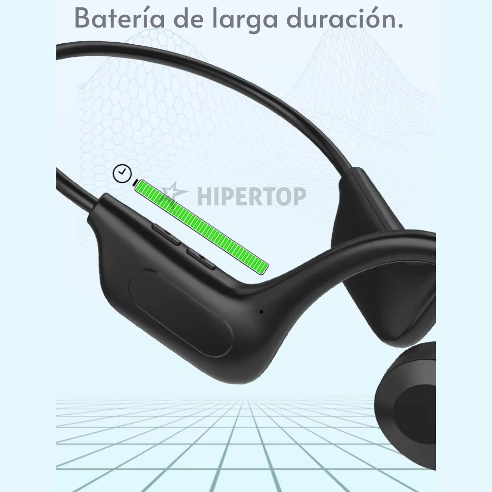 Auriculares inalámbricos, sonido envolvente, oídos libres, conducción ósea, batería de larga duración
