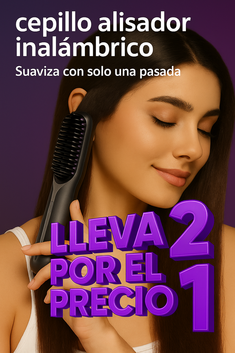 Cepillo Alisador Portátil inalámbrico