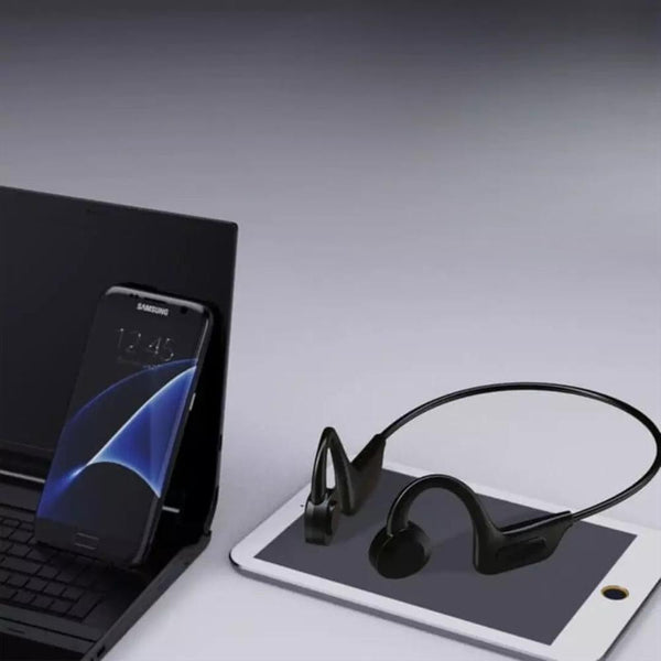 Auriculares inalámbricos, sonido envolvente, oídos libres, conducción ósea, batería de larga duración